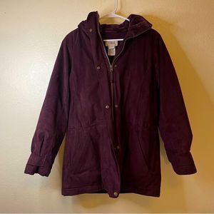 L.L. Bean women’s medium maroon winter coat